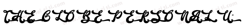 THE GLOBE PERSONAL U字体转换